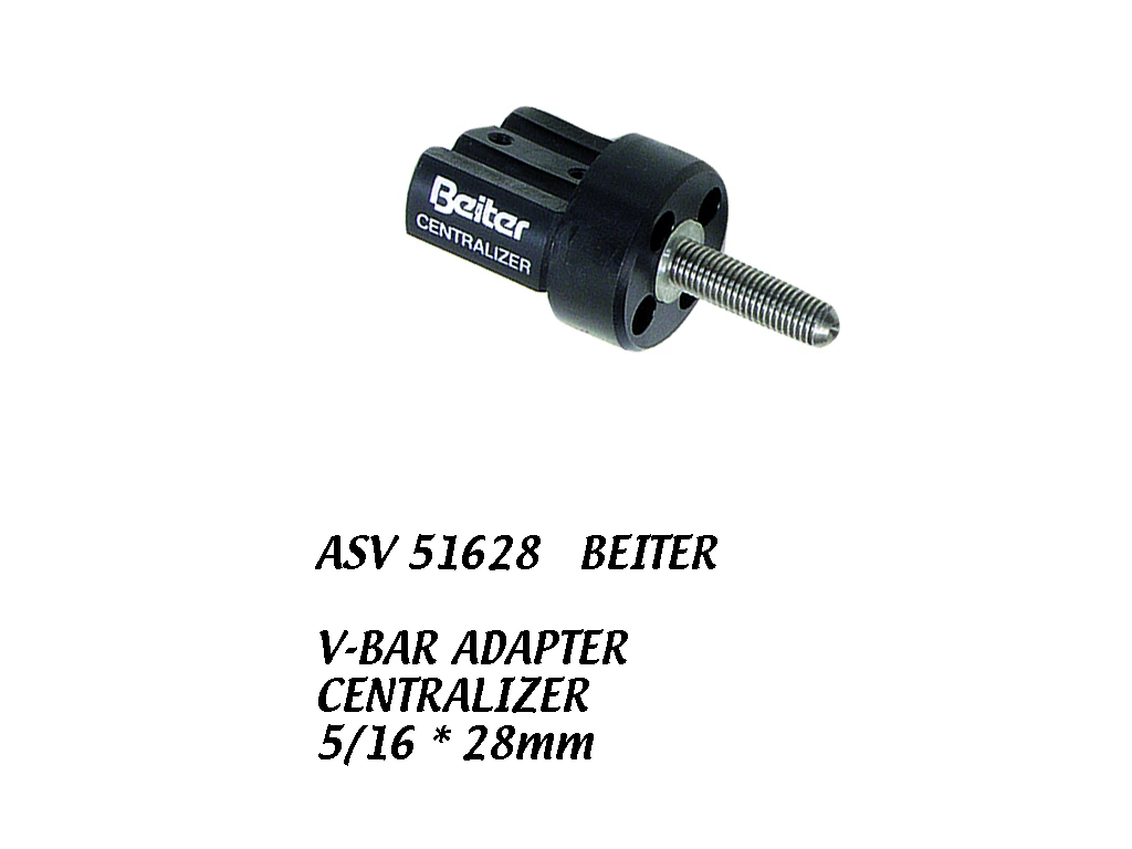 Beiter BEITER V-BAR ADAPTER SINGLE BLACK 5/16*28MM