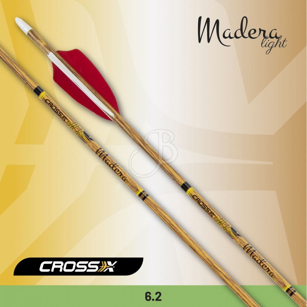 Cross-x madera light natural fleche