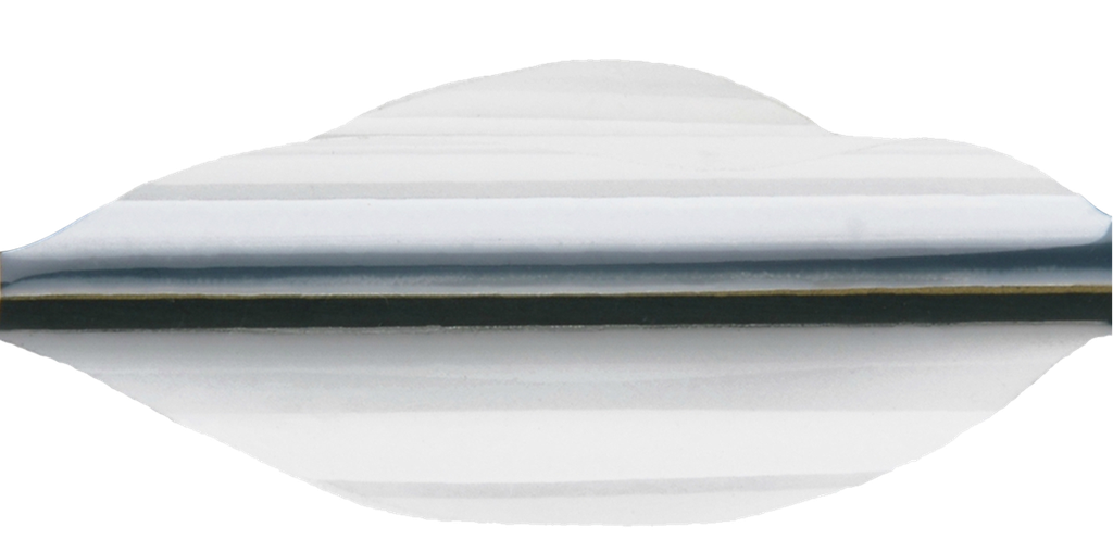 Spider Vanes Plumes (Droitier, Argent, 1,5")