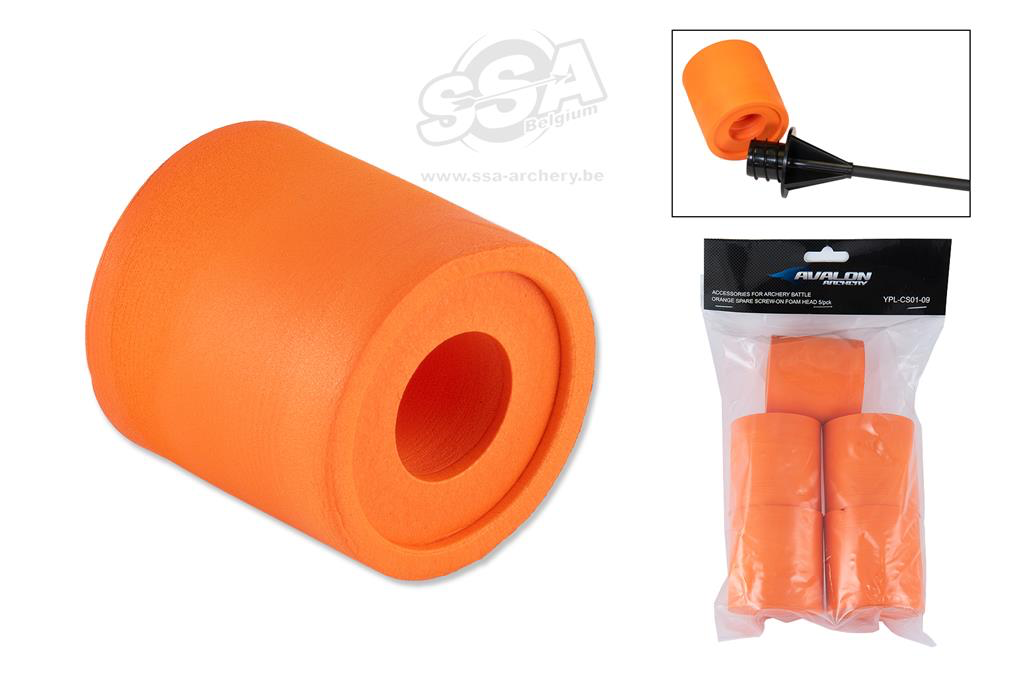 Avalon embout mousse battle Archery (5) (Blanc)